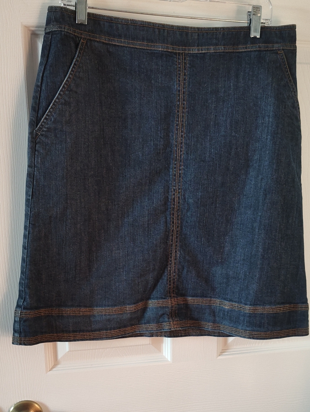 Boden Dark Blue Denim Mini Skirt